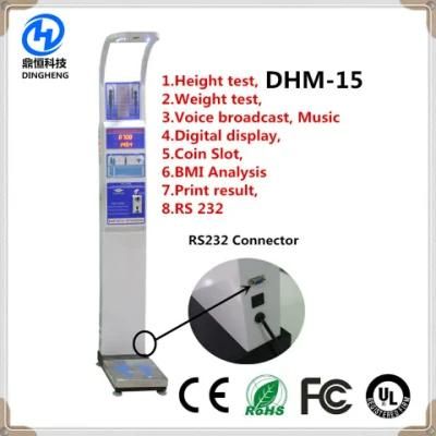 Dhm-15 Coin Operated Digital Height Weight Scale
