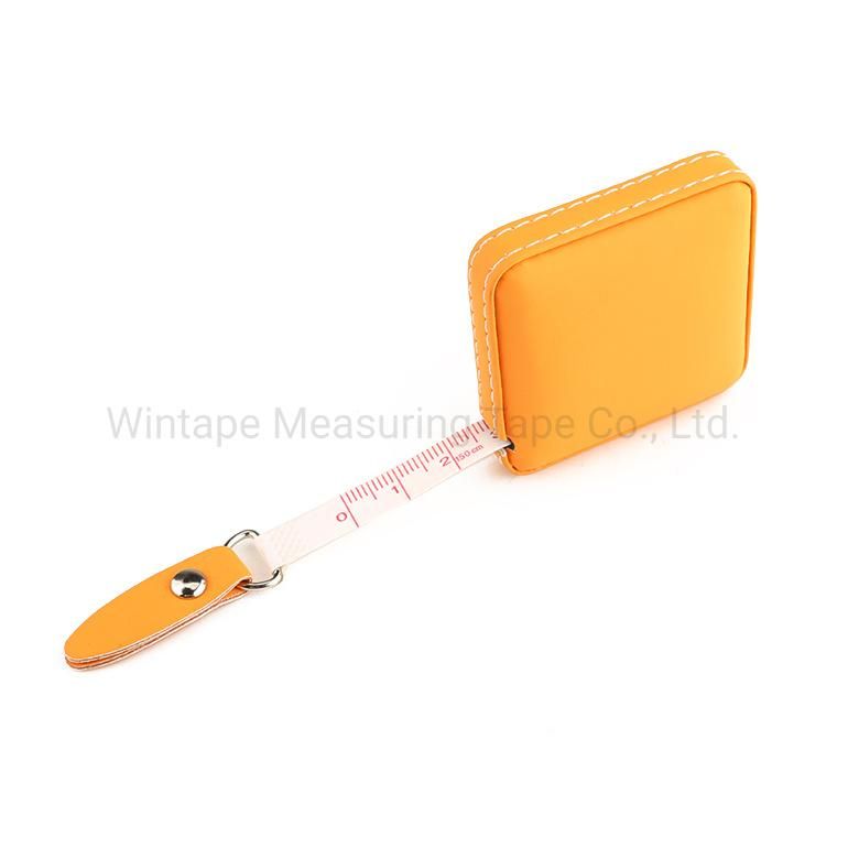 High Quality Square PU Leather Clothing Sewing Measuring Tape