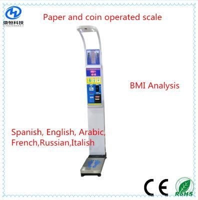 Ultrasonic Digital Height and Weight Scale 200 Kg BMI