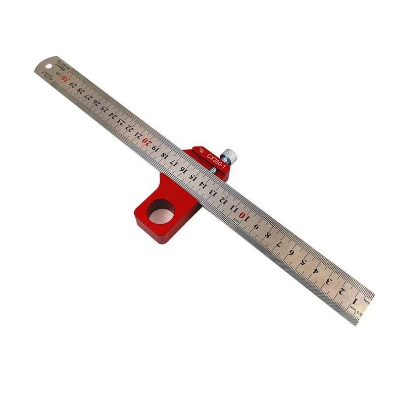 Woodworking Steel Ruler Positioning Line Ruler Right Angle Ruler Height Ruler Angle Ruler Woodworking Measuring Tool Woodworking Scribing Device