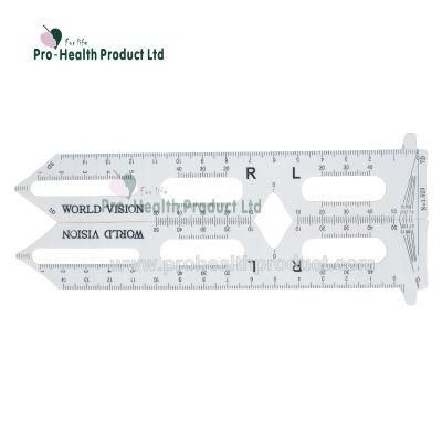 Custom Design Pupillary Distance Ruler Optical Plastic Pupilometer Pd Ruler