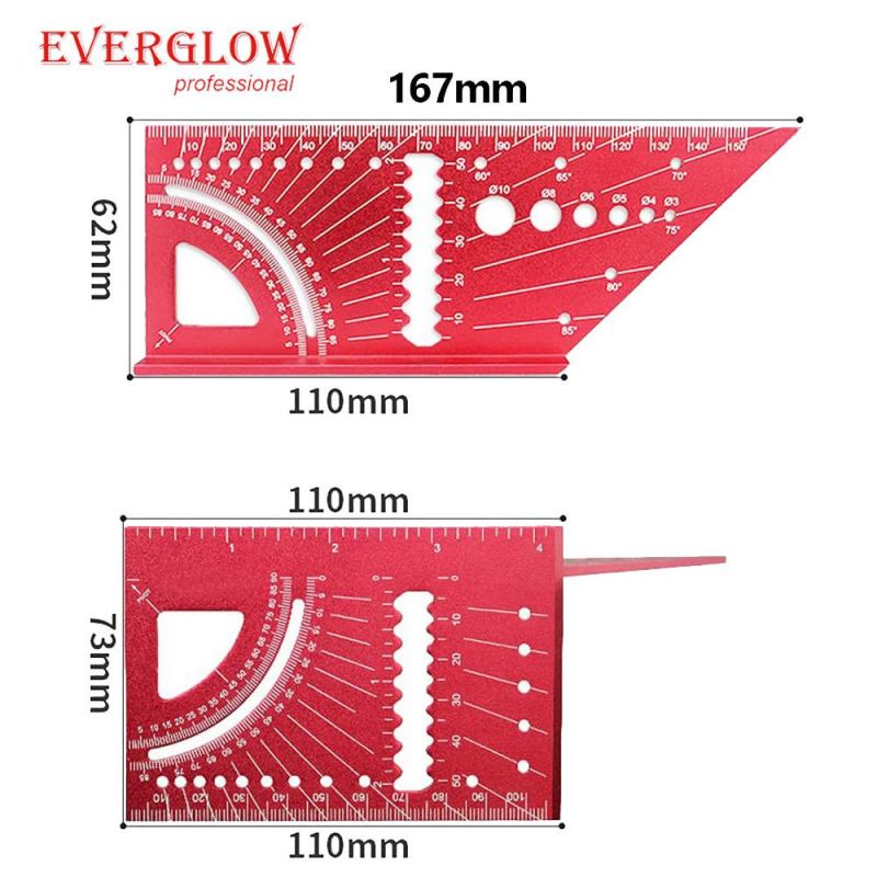 L-Shape Aluminum Ruler Angle Measuretools Steel Ruler