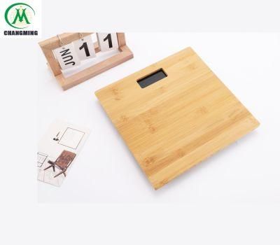 Bamboo Platform Digital Personal Body Scale with Backlight Big LCD Display