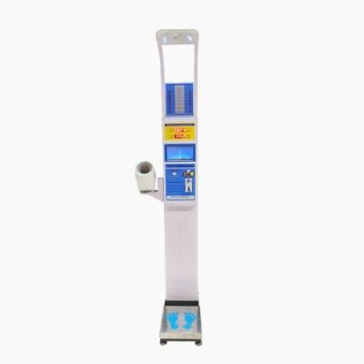 Digital Coin Operated Height Weight Blood Pressure and Heart Rate Measuring Machine