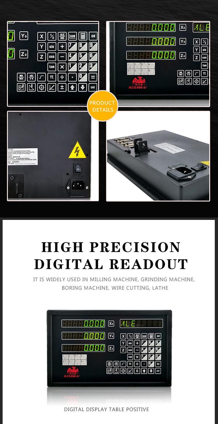 Digital Readout Dro for Milling Lathe Machine with Linear Scale