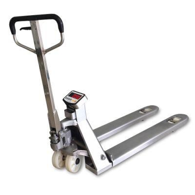 pH 680mm 2000kg Hand Electronic Pallet Jack Truck Scale