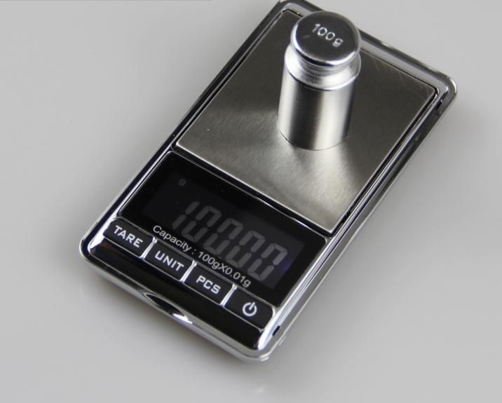 2017 LCD Digital Precision 500g / 0.01g Portable Pocket Scale