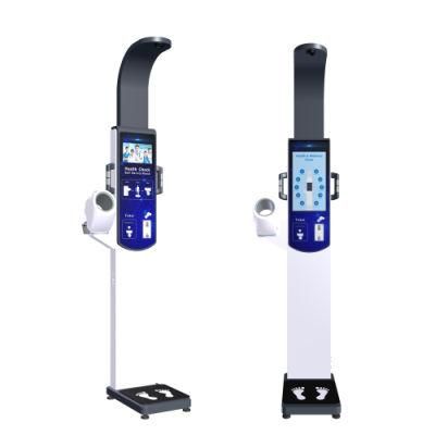 Ecletronic Coin Operated Blood Pressure and Fat Measuring Machine Height Weight Machine
