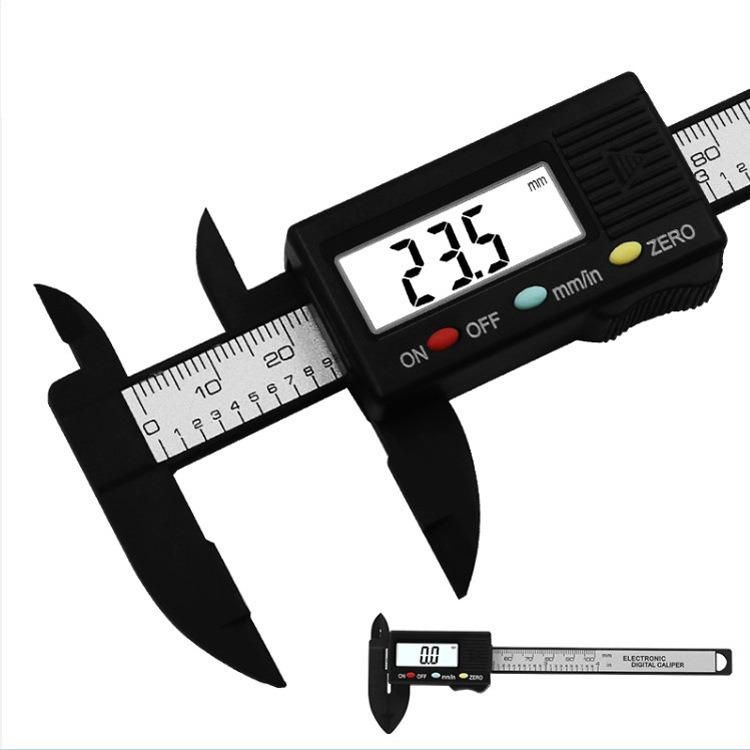 Electronic Digital Caliper LCD Screen Black or Sliver