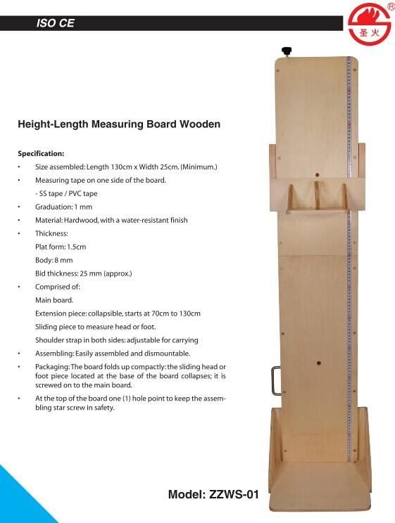 Height Length Measuring Board Wooden (ZZWS-01)