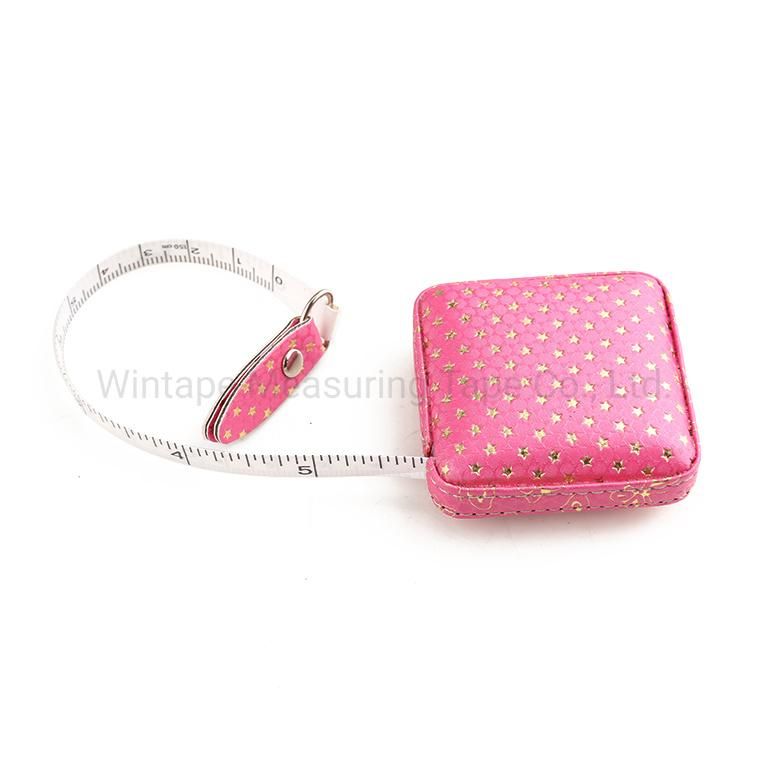 High Quality Square PU Leather Clothing Sewing Measuring Tape