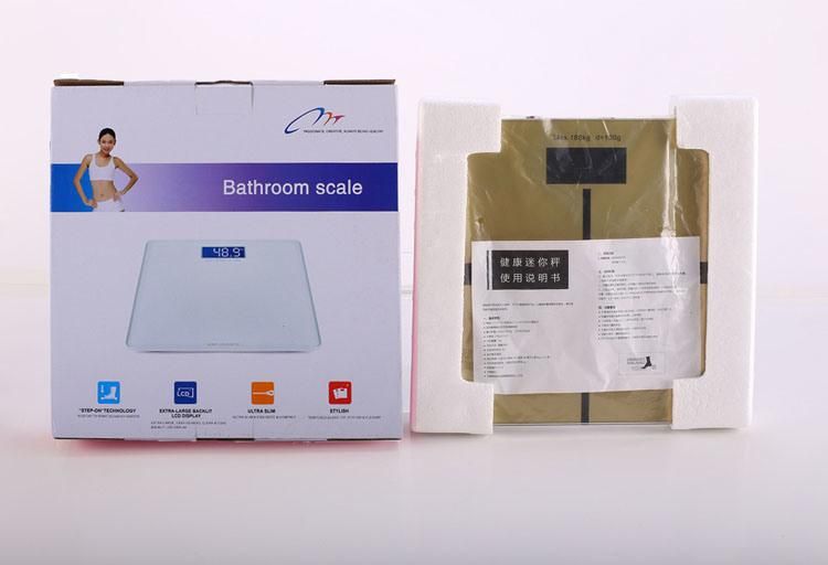 Hot Sell LCD Display with Backlit OEM Pattern Digital Bathroom Scale