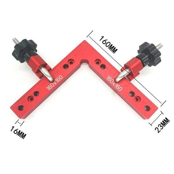 1 Set of 3 Woodworking Right-Angle Fixtures Jigsaw Plate Fixing Clips 90-Degree Right-Angle Positioning Ruler I433874