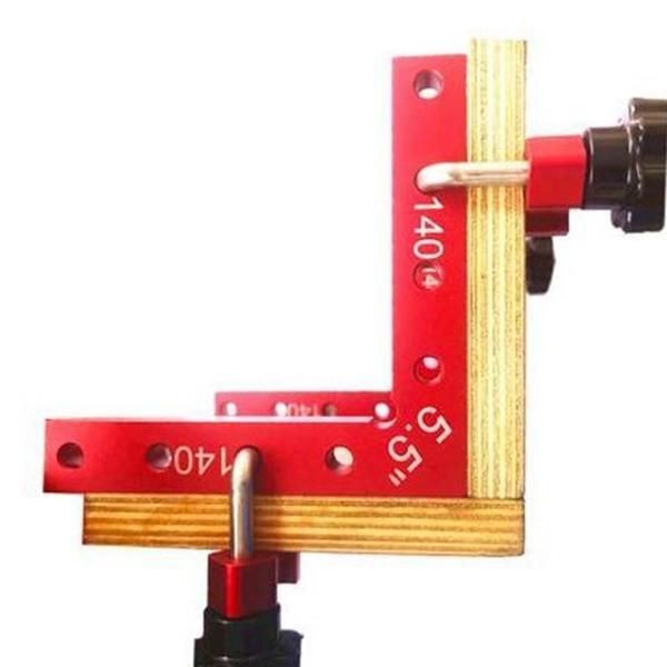1 Set of 6 Right-Angle Ruler Woodworking Puzzle Fixing Clips 90-Degree Right-Angle Positioning Ruler Woodworking Tools