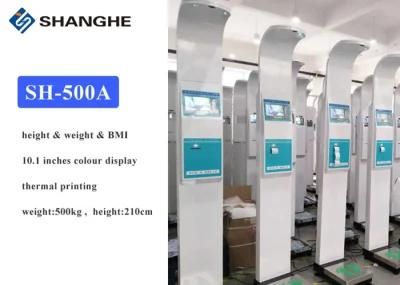 LCD Display Voice Broadcast Height and Weight Machine for Public