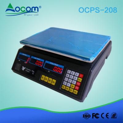 30kg 35kg 40kg Electronic Weighing Computing Price Scale (OCPS-208)