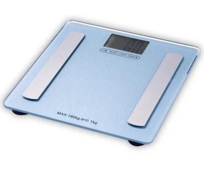 Electronic Body Fat Scale with LCD Display and Tempered Glass