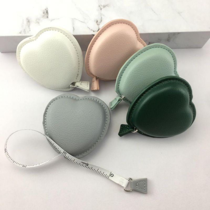 Factory Supply Square Oil Edge PU Fat Measure Waist Measure Advertising Gift Mini Custom Logo Safety Soft Leather Tape Measure