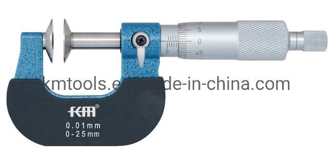 0-25mm Disk Micrometers (Non-rotating spindle)