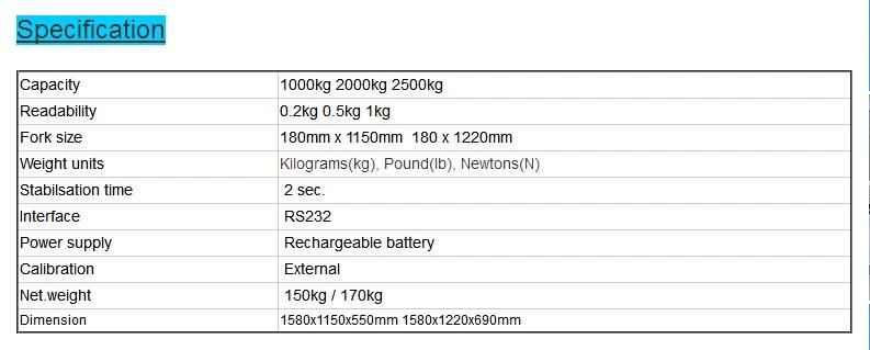 Heavy Duty Electronic Pallet Truck Price