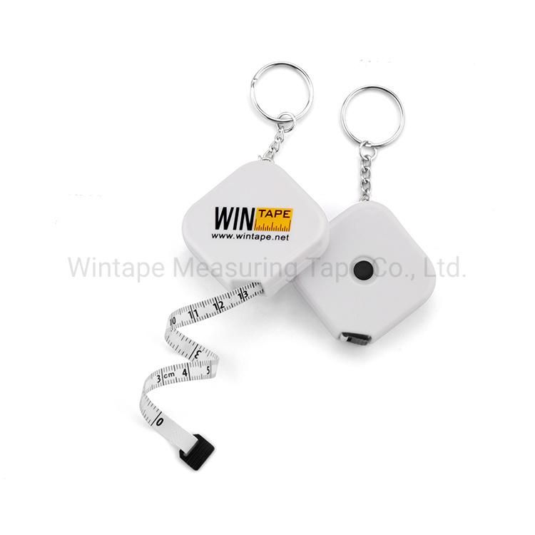 Pocket Soft Retractable Cute Mini Promotional Square Measuring Tape