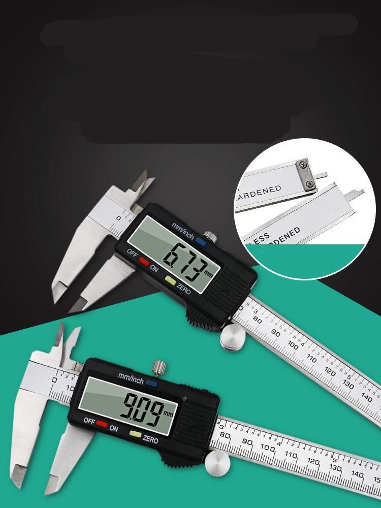 Electronic Digital Calipers Plastic Head Stainless Steel 0-150 mm