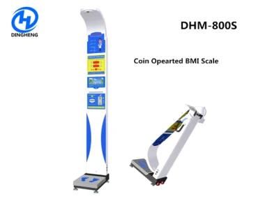 BMI Coin Ultrasonic Body Height Weight Fat Scale Machine