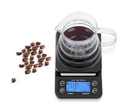 High Quality LCD Display Digital Drip Coffee Scale 3kg