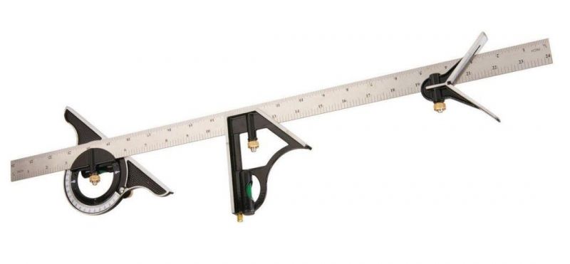 24" Combination Square, Stainless Steel