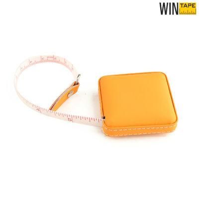 Promotional Square Tape Measuring/Leather Measuring Tape/ Good Quality Tape Measure