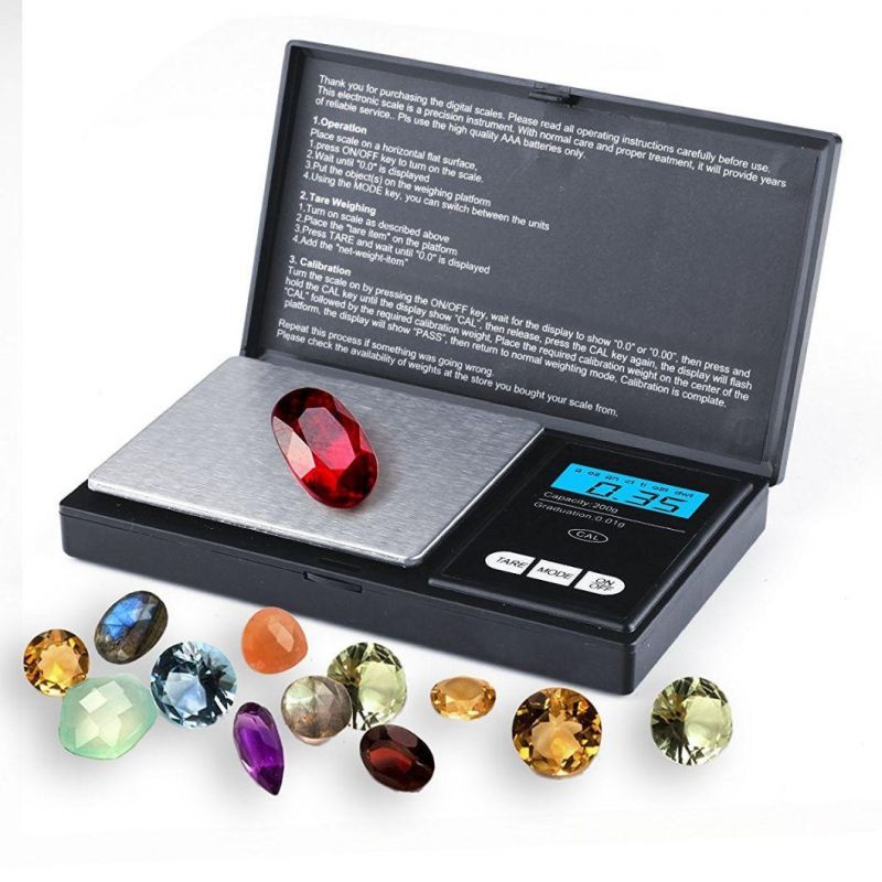 0.01g 200g Diamond Digital Jewelry Scales Pocket Weighing Scale