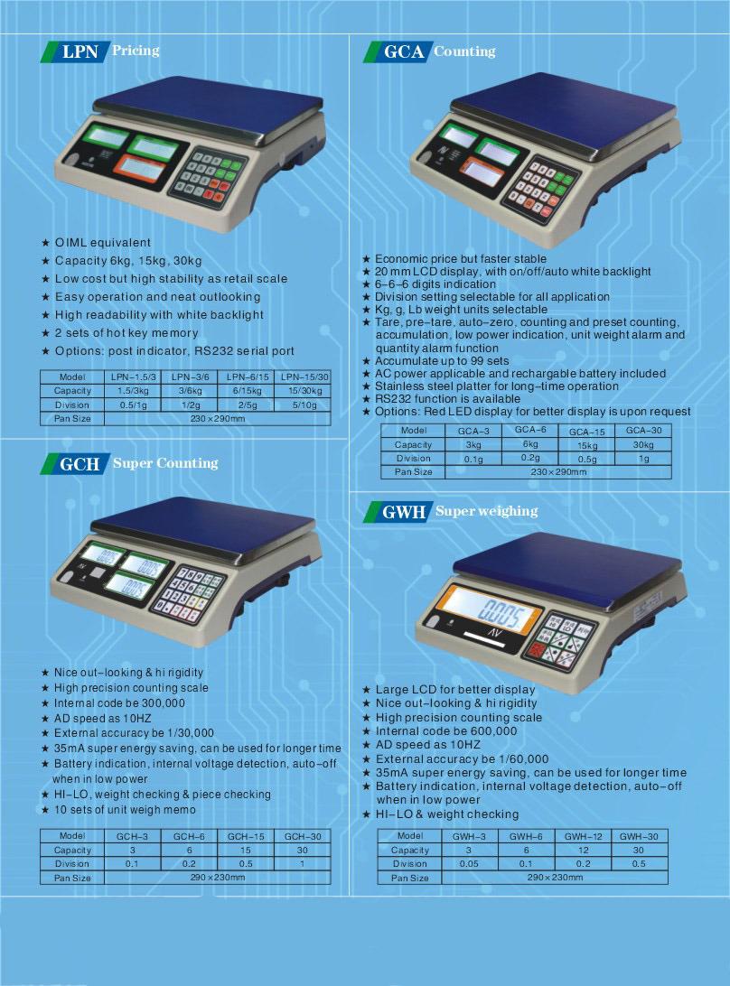 OIML Approved Electronic Weighing Scale Computing Scale (LPPN)