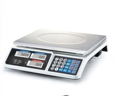 High Precision OIML Digital Electronic Retail Platform Price Computing Weighing Scale with LCD LED Display