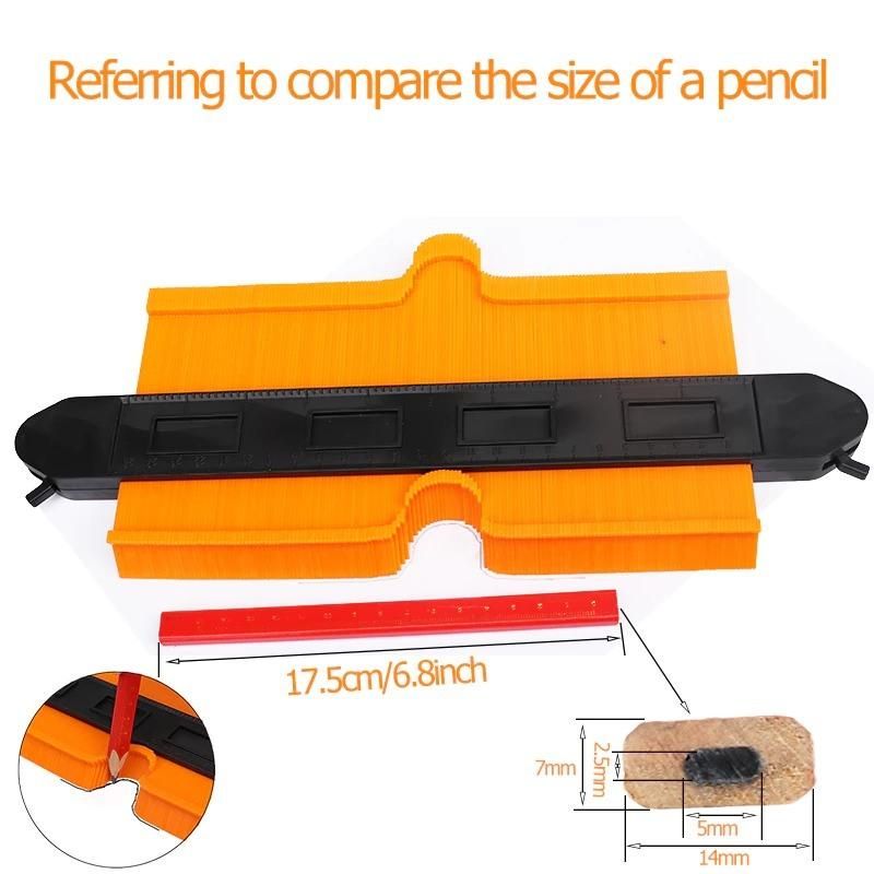 Profile Contour Gauge Cutting Template Construction Woodworking Measuring Instrument