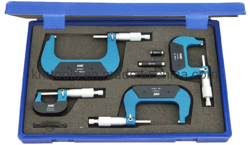 0-100mmx0.01mm 4PCS Outside Micrometer Set