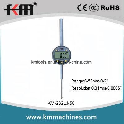 0-50mm/0-2&prime;&prime; Digital Dial Indicator with 0.01mm/0.0005&prime;&prime; Resolution