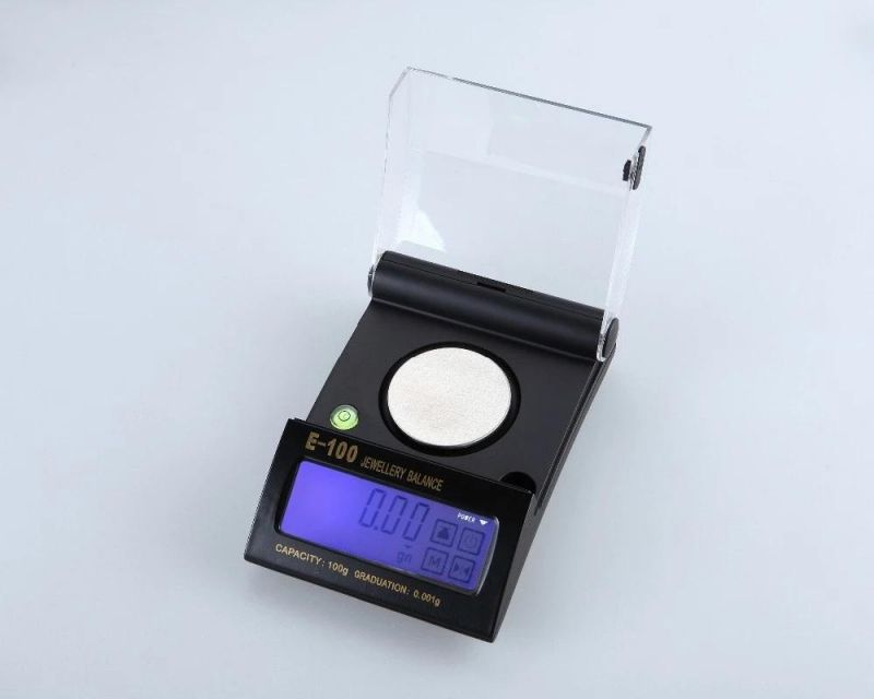 Fashion Design Mini Electronical Pocket Digital Scale High Precision Super Large Touch-Screen with Blue Backlight