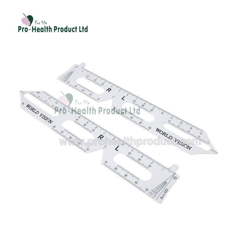 Custom Design Pupillary Distance Ruler Optical Plastic Pupilometer Pd Ruler