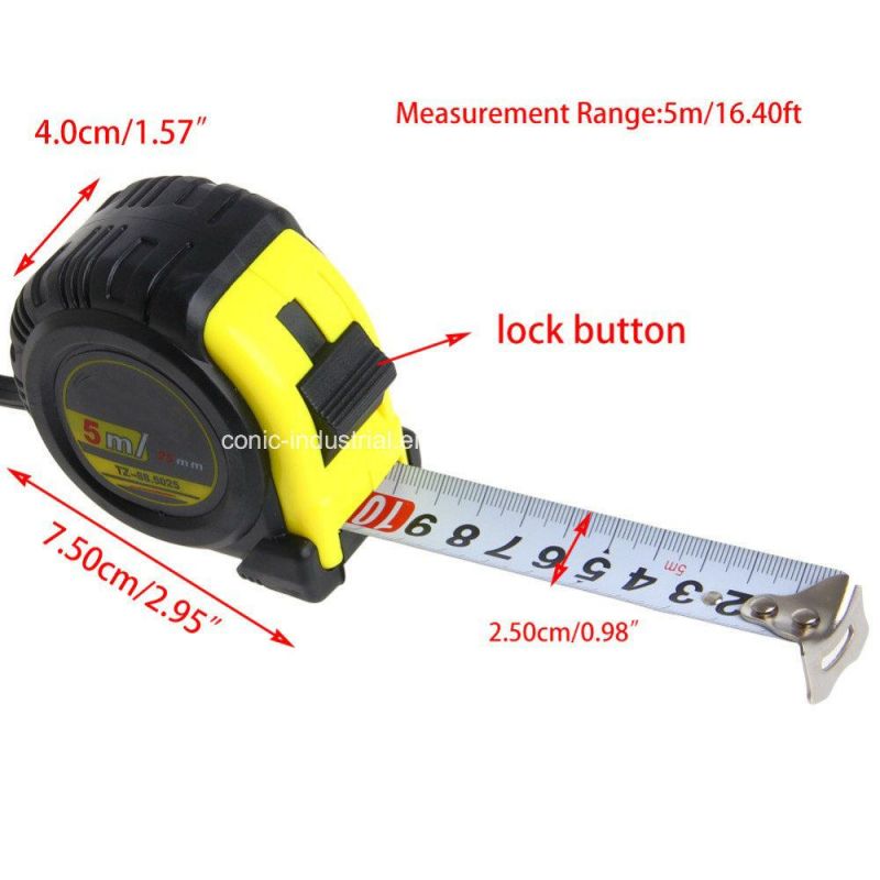 5m Professional Auto Lock Measurement Measuring Tape