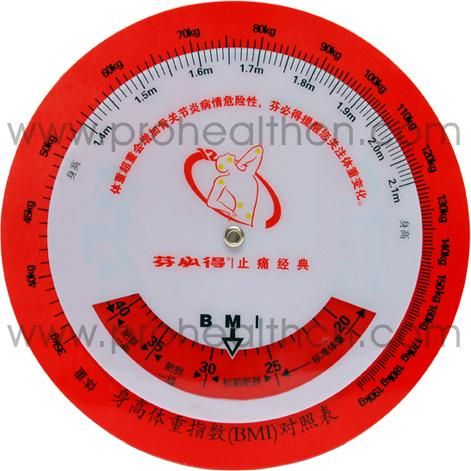 BMI Calculator Wheel Body Analyzer