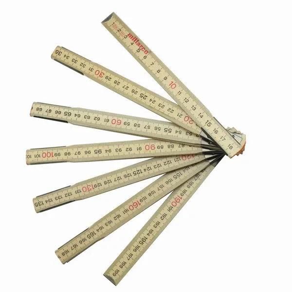 2 Meters12 Folds Wooden Ruler Mte4009