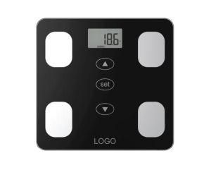 Electronic Glass Body Fat Scale with S. S. Plate and Full Plastic Base