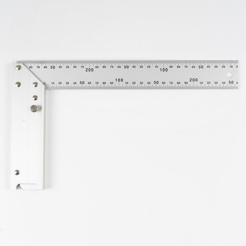 10" 250mm Multi- Purpose Aluminium Adjustable Angle Square Ruler