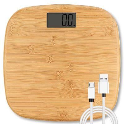 Eco-Friendly Digital Household High Accuary Bamboo Bathroom Weighing Body Scale