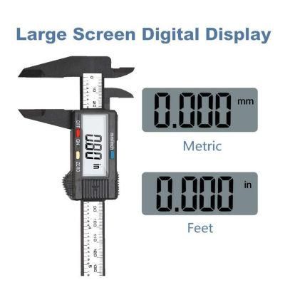 Digital Vernier Caliper, Electronic Ruler Measuring Tool 0-6 Inch/150 mm, Inch/Metric Conversion with Large LCD Screen, by Afiken