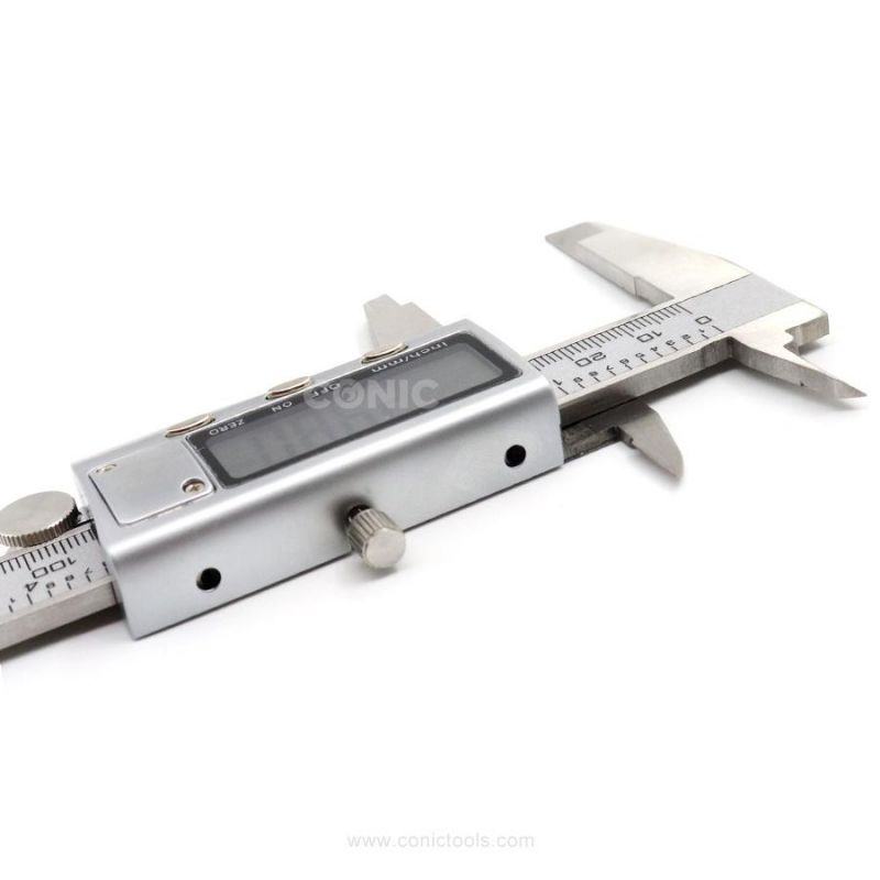 DIN862 150mmx0.01mm Stainless Steel Metal Case Digital Vernier Calipers