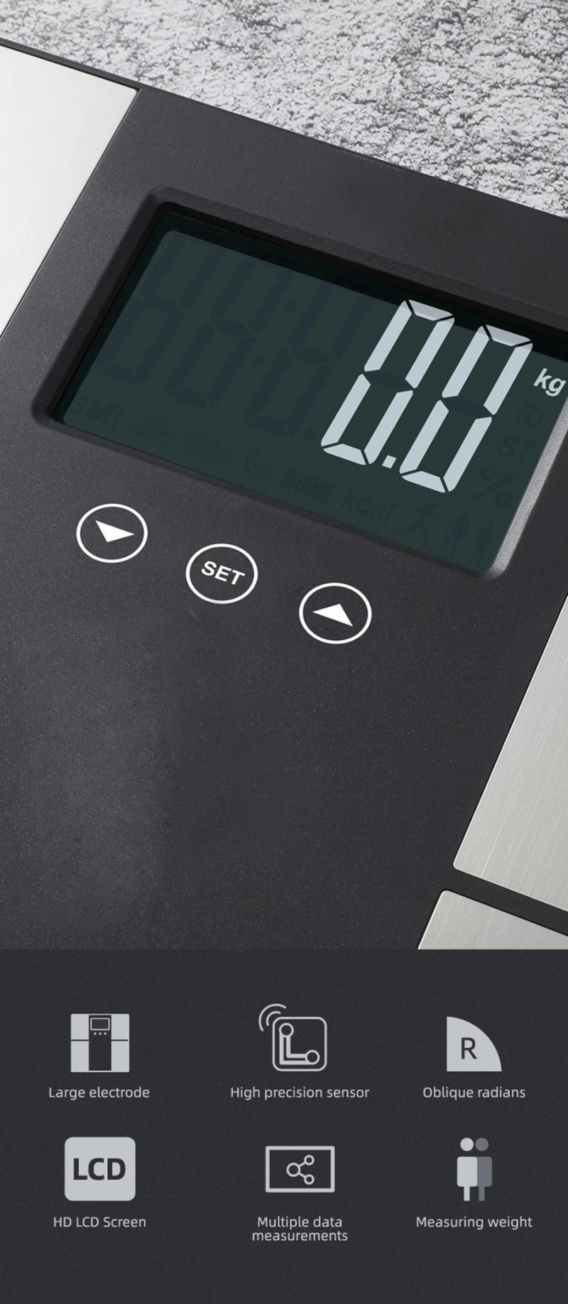 Glass Digital Health Scale Smart Electronic Body Fat Weight Scale
