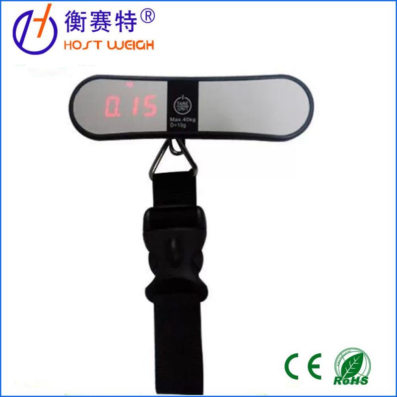 Portable Digital Luggage Weight Hook Scale with Buzzer Alarm 40kg