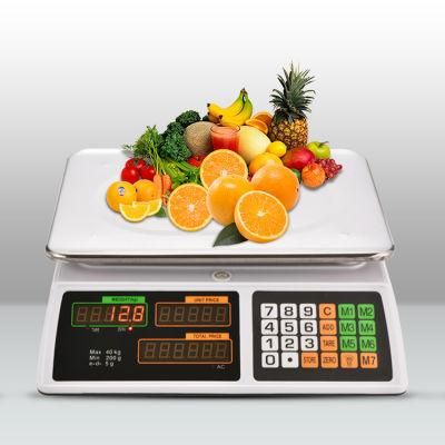 Price Computing High Quality Fruit Vegetable Weighing Digital Price Computing Weighing Scale