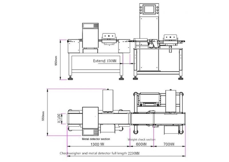 Conveyor Check Weigher Style Checkweigher